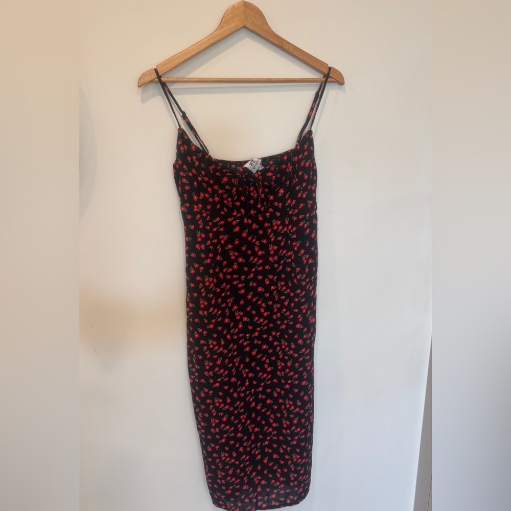 Precious “Princess Polly” Dress with Red Florals